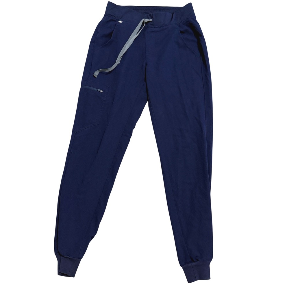 Figs Zamora Scrub Jogger Pants Womens XS Navy Blue Technical Collection PO2278